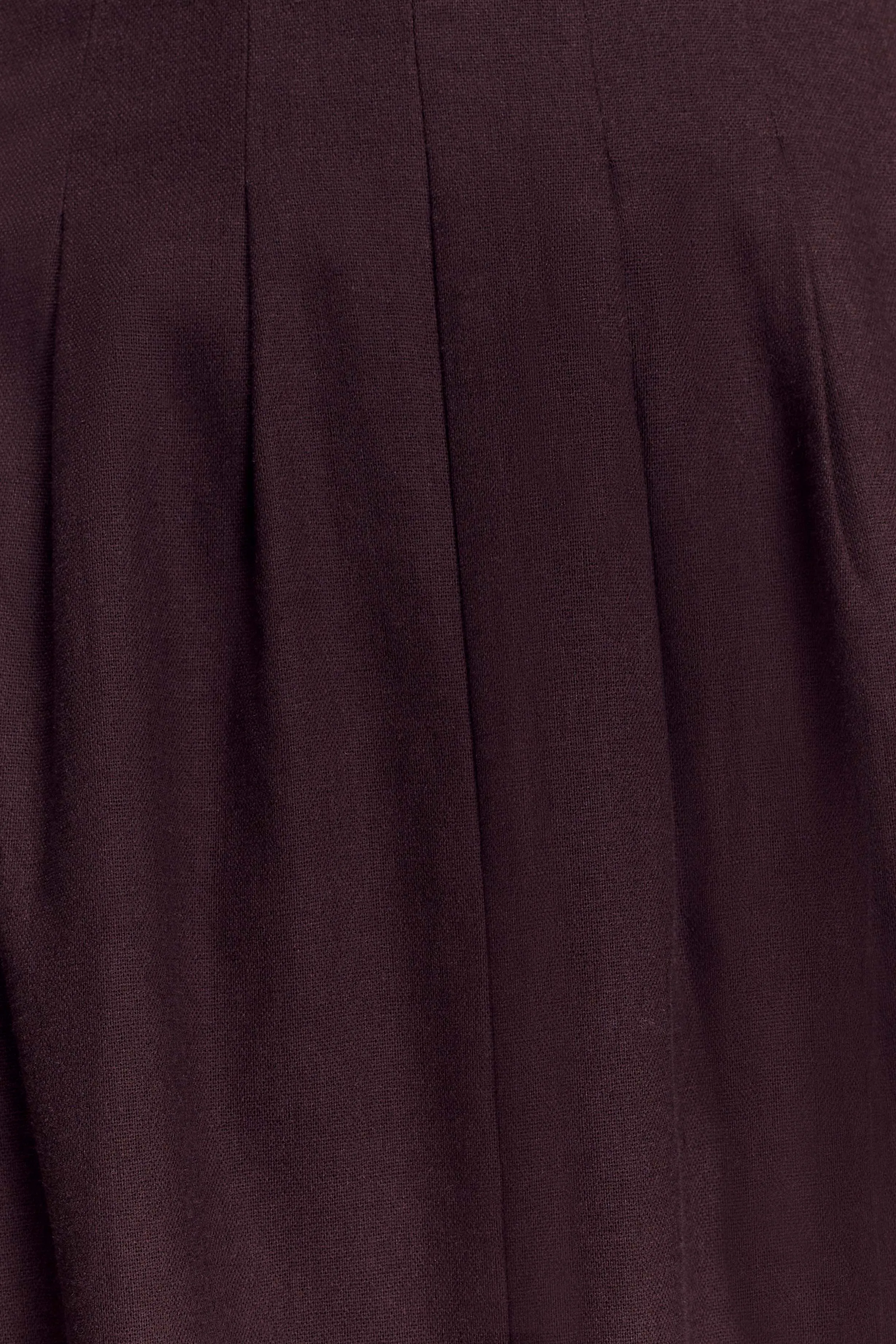 Office Friendly Aysha Buttoned Linen Midi Dress - Chocolate