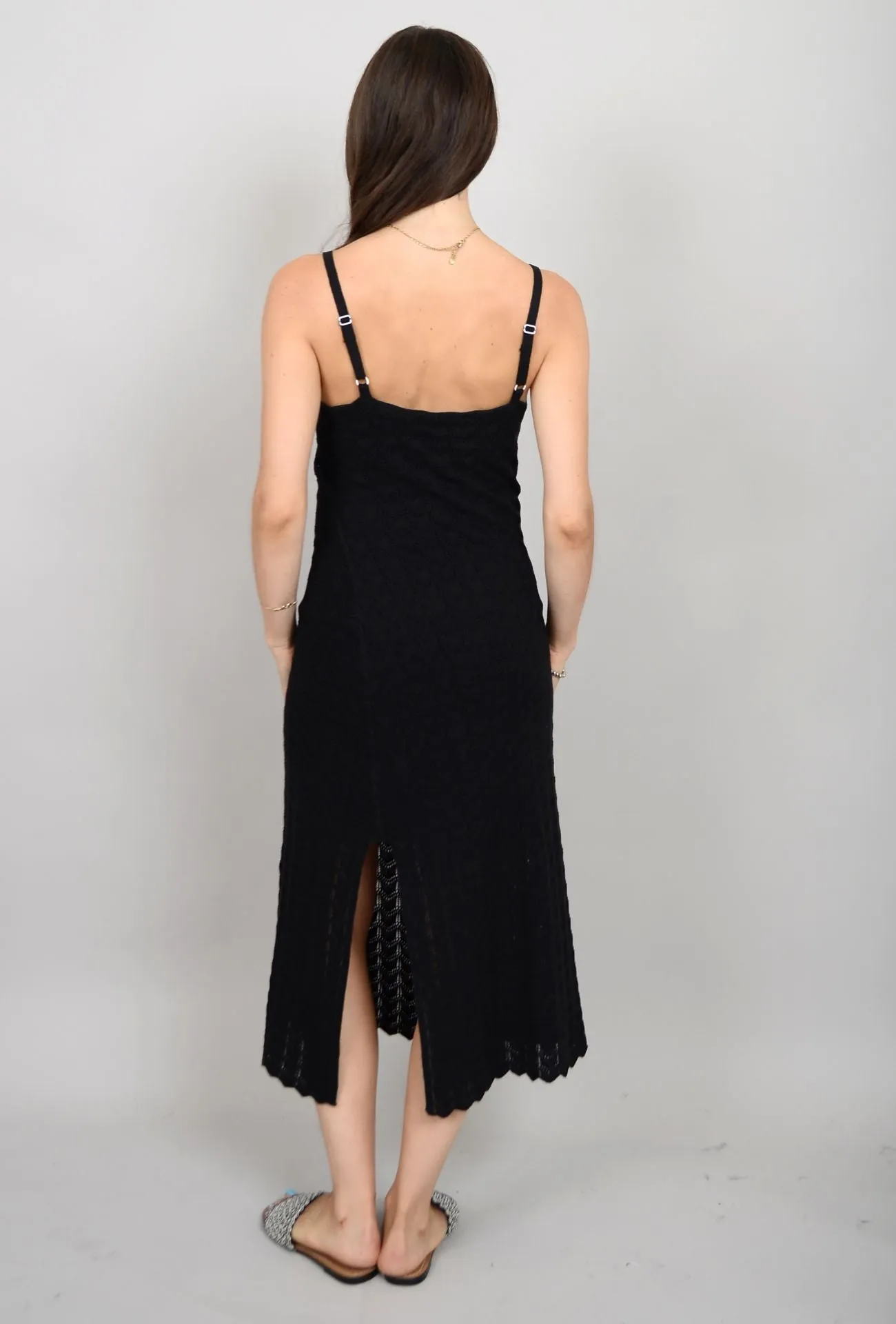 SPAGHETTI STRAP DRESS (BLACK) Lounge Style