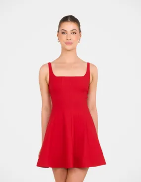 Stylish Silhouette Simone Square Neck Mini Dress