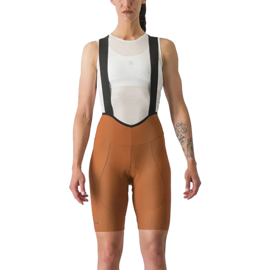 Women's Espresso DT Bibshort Zero Waste Manufacturing FlameRetardantTreatment