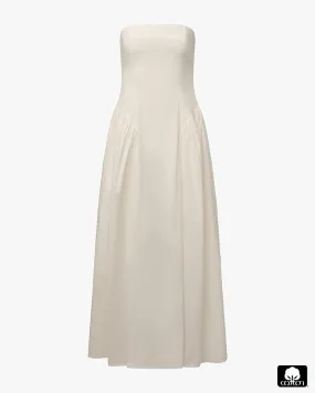 Strapless Corset Ruched Dress Evening Event Trend-Inspired