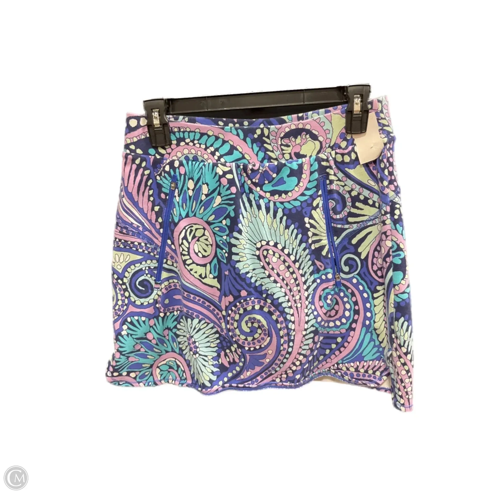 Skort By Talbots In Green & Purple, Size: Xs Local Artisan Easy Movement