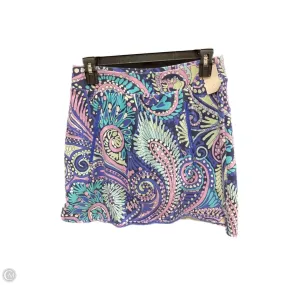 Skort By Talbots In Green & Purple, Size: Xs Local Artisan Easy Movement