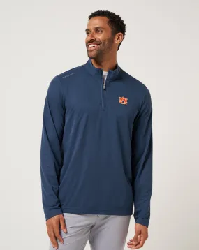 Auburn Time To Tailgate Quarter Zip Tailored Seams Reinforced Buttonholes