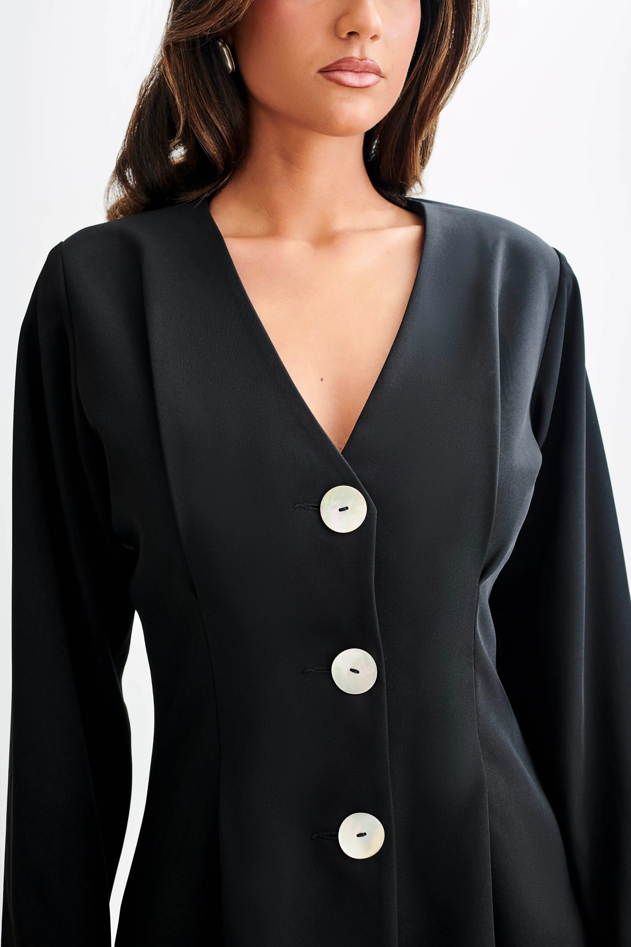 Anytime Outer Fit Kendall Balloon Sleeve Jacket - Black