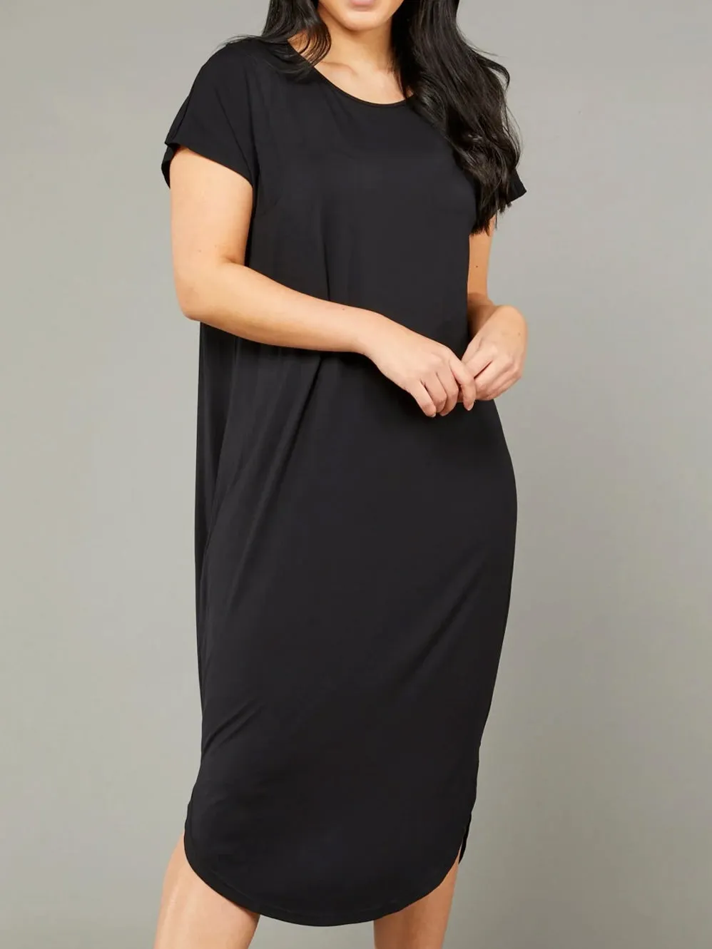 TANI IVY MIDI DRESS Gentle Texture Cozy Touch