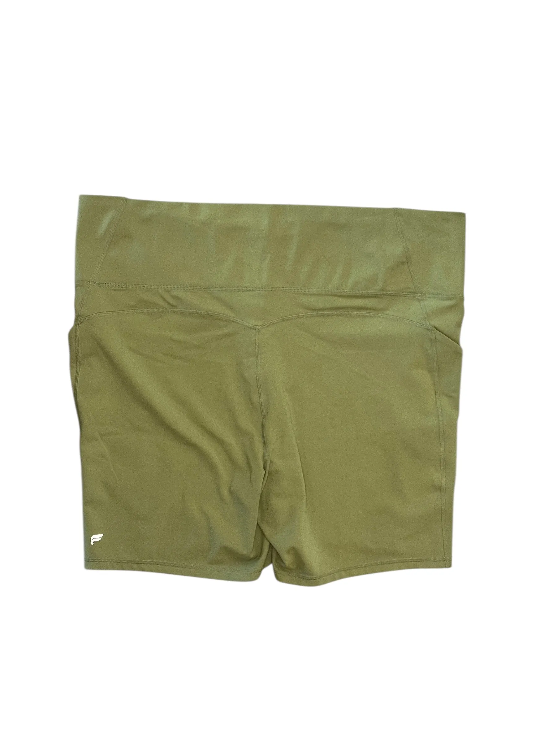 Flexible Cut Athletic Shorts By Fabletics In Green, Size:3X