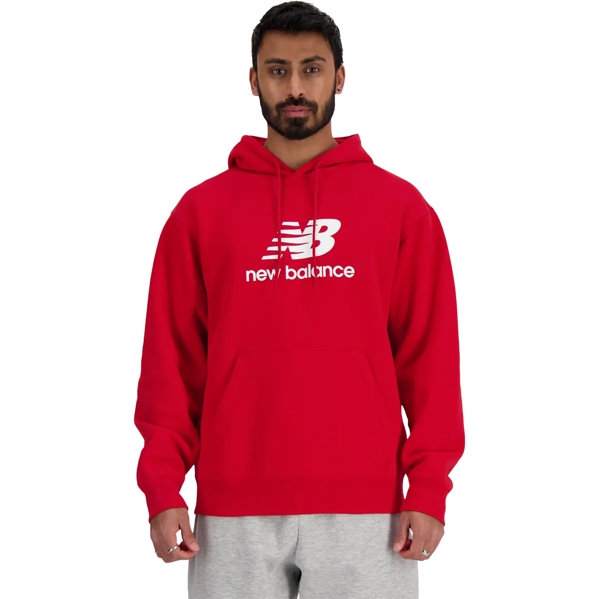 Men's Sport Essentials French Terry Logo Hoodie Lightweight Design Light Coverage