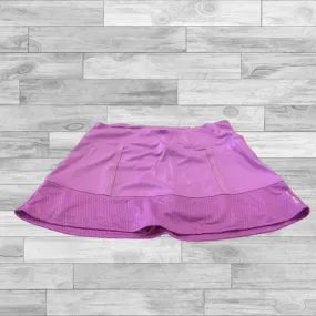 Denim style Skort By Reebok In Purple, Size: M