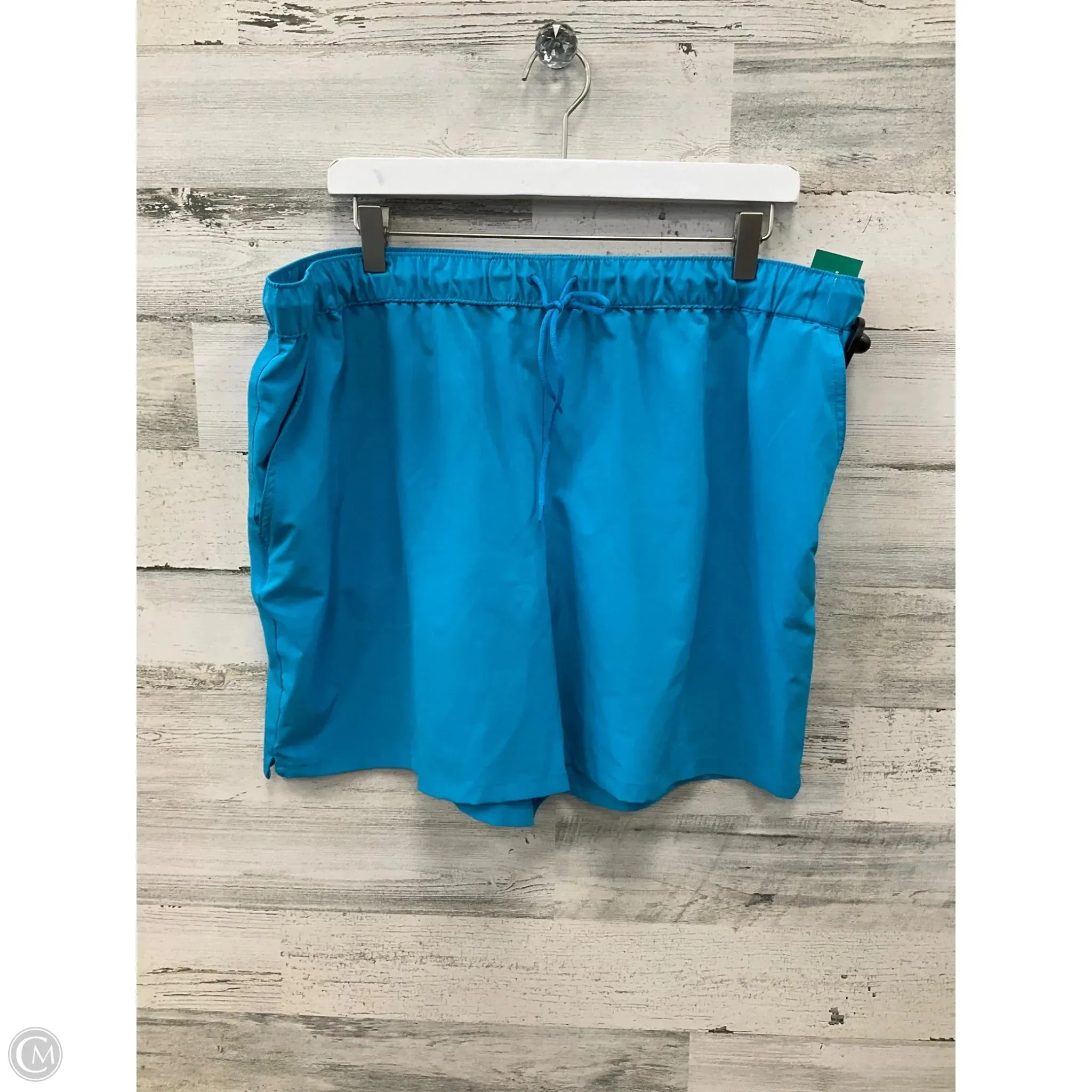 Athletic Shorts By Reel Legends In Blue, Size: 1x Plus Size Contemporary Design