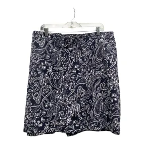 Skort By Karen Scott In Blue, Size:24 Matte Texture
