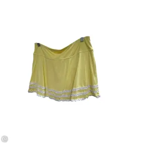 Skort Designer By Lilly Pulitzer In Yellow, Size: L Urban Style Feminine Charm