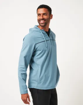 NonRestrictive Fit RecycledPolyester Travel Bliss Quarter Zip Hoodie
