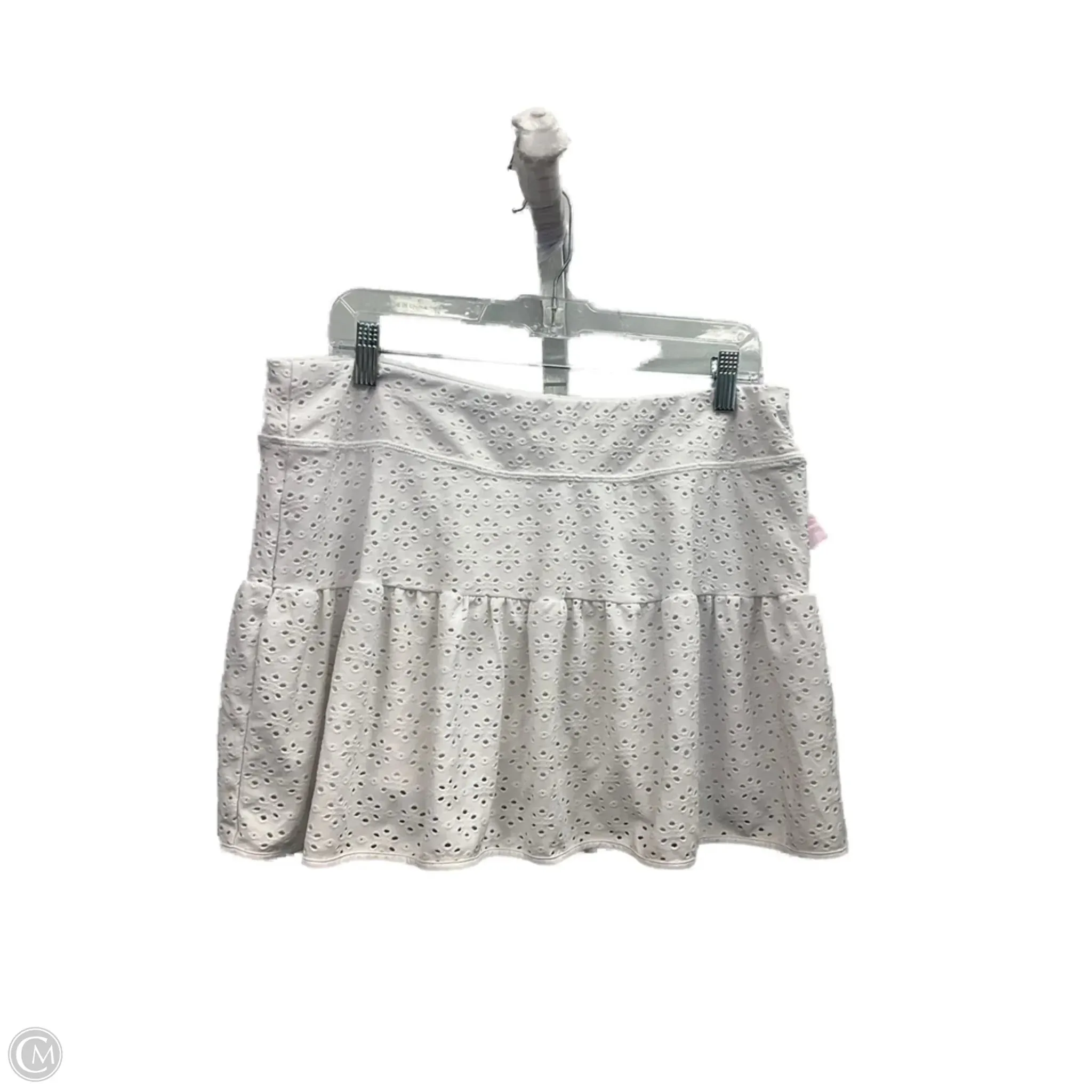 Creative Layering Oversized style Skort Designer By Lilly Pulitzer In White, Size: Xl