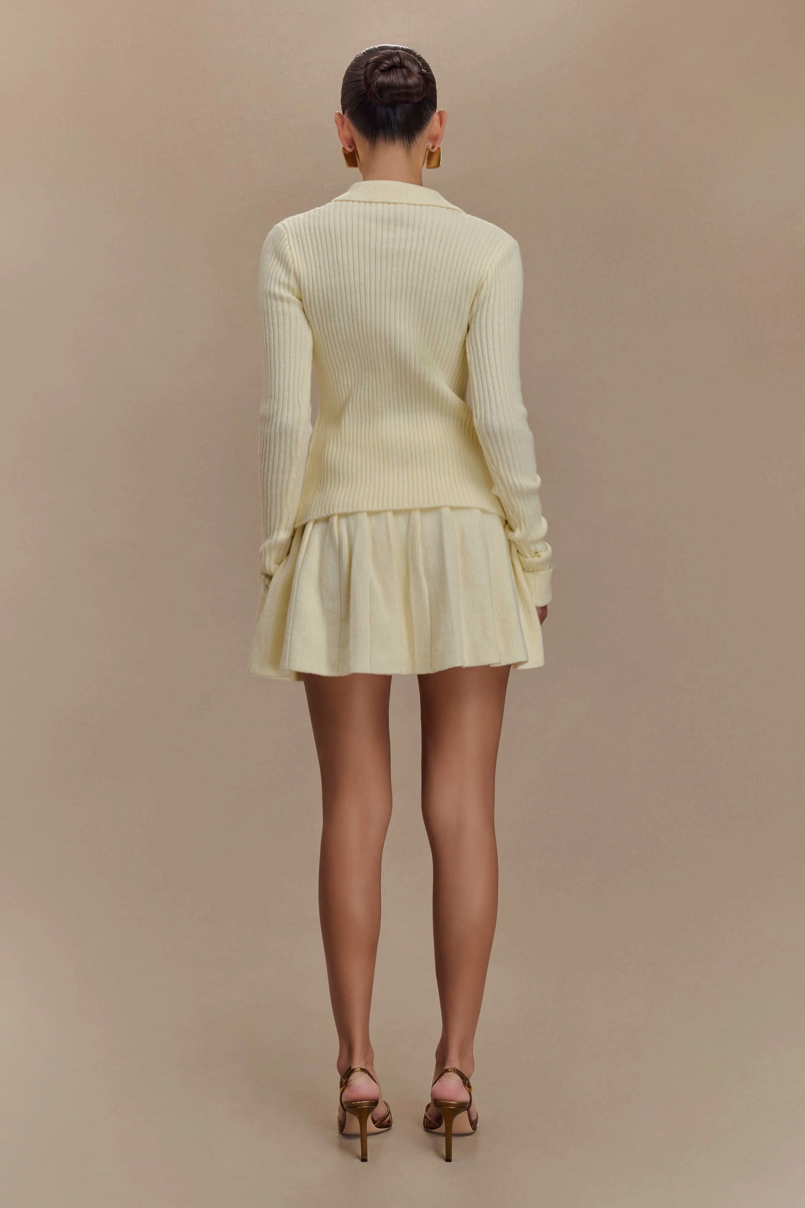 Erin Long Sleeve Button Cardigan - Ivory Marle Reinforced Elbow Patches Soft Hoodie
