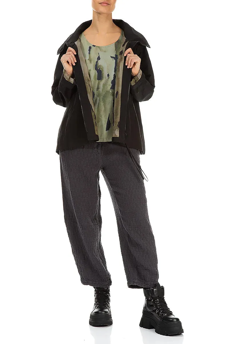 Moisture Management Fabric Terra Lined Black Cotton Jacket