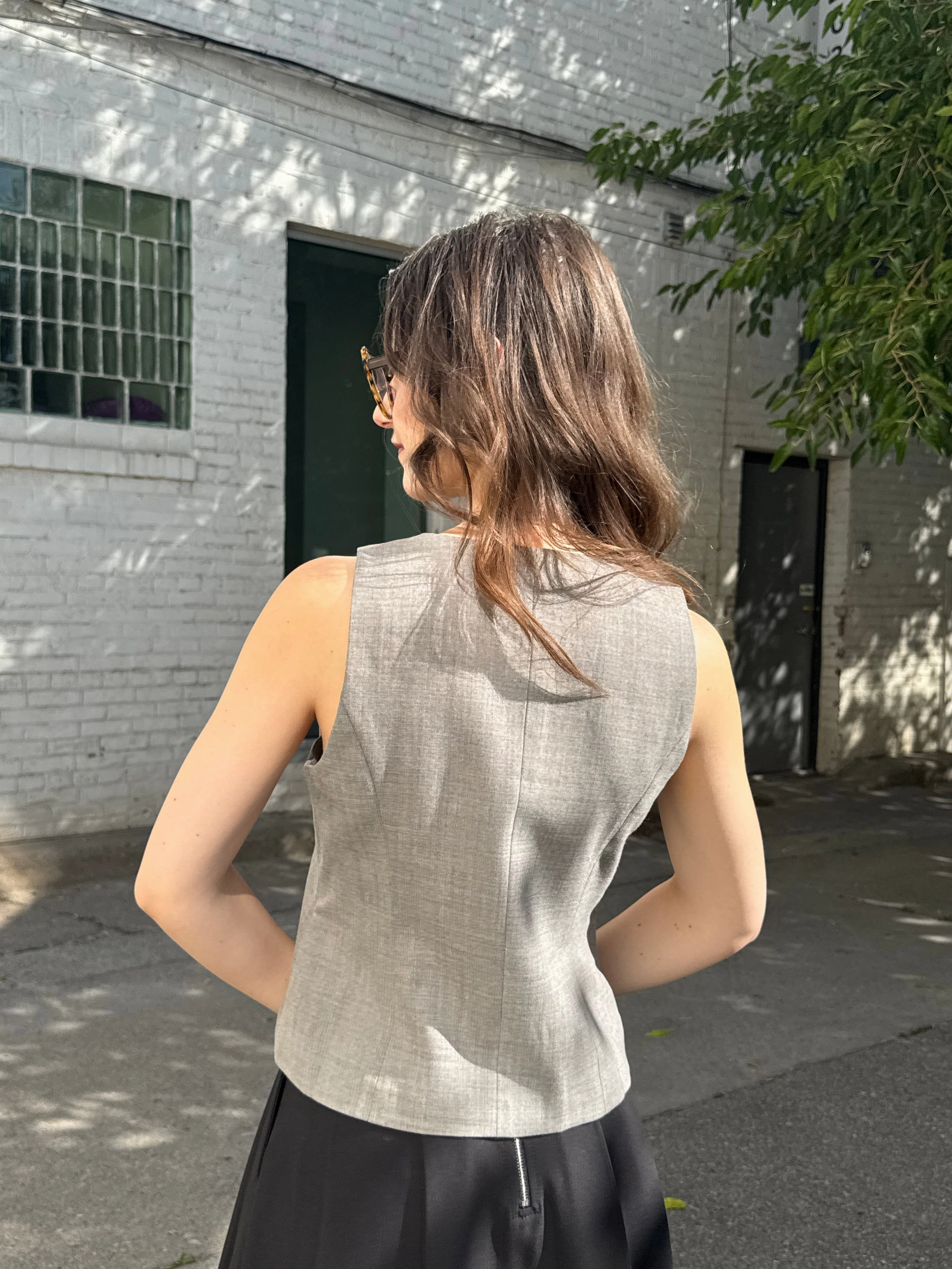Reflective Accent Stripes Sporty Blouse THE ANDREA Vest