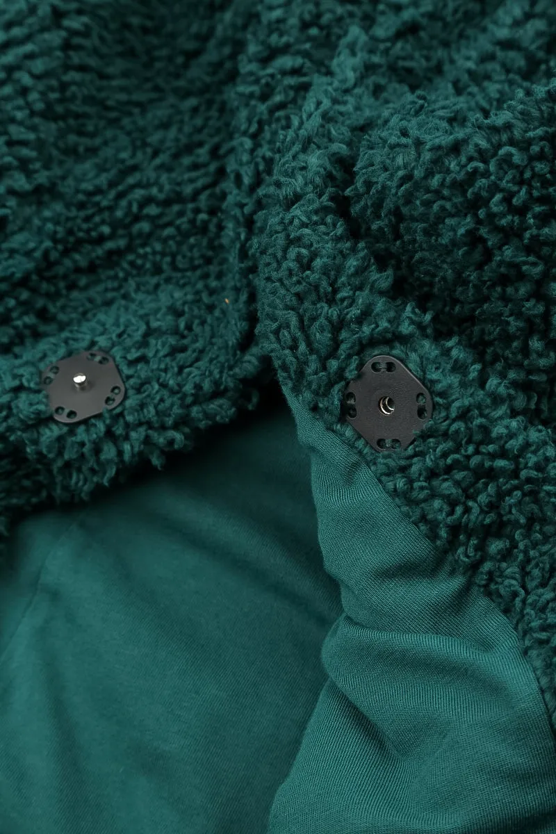 Peacock Teddy Cotton Coat Heat Reflective Layer Anti Snag Fabric