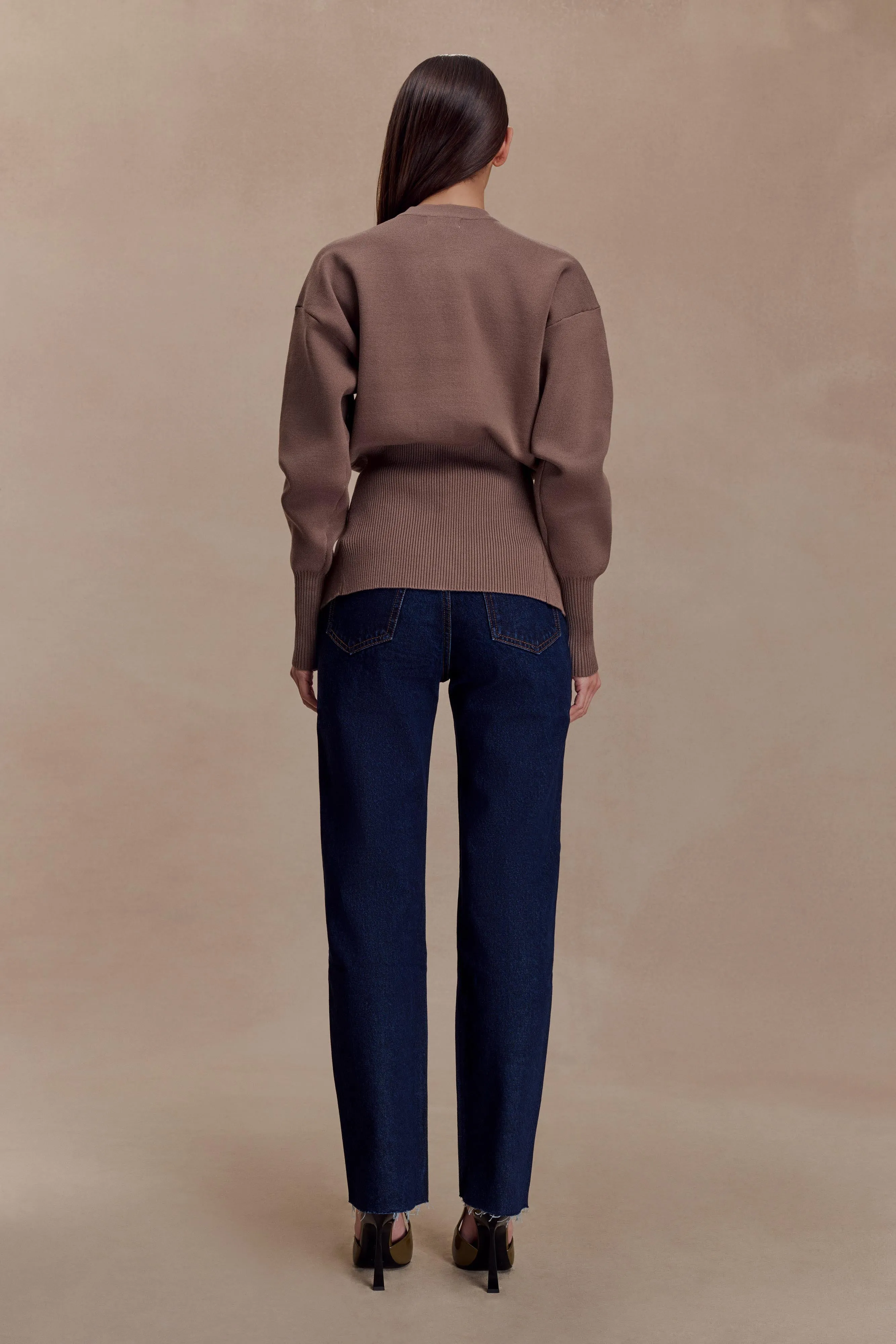 Tina Mom Jean - Indigo Blue Form Fitting