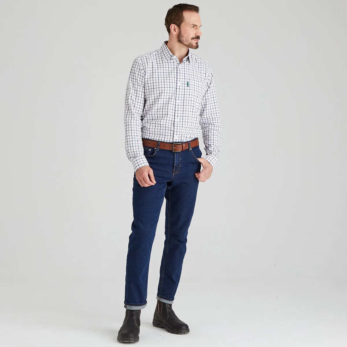 UltravioletProtectionFabric Anti Static Fabric Men's Sedgebrook Shirt Navy