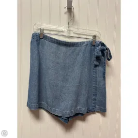 Machine washable Skort By Cloth & Stone In Blue Denim, Size: 8