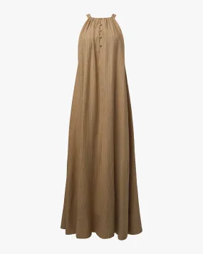 Flowy A-line Maxi Dress Walk Mood Odor-Control