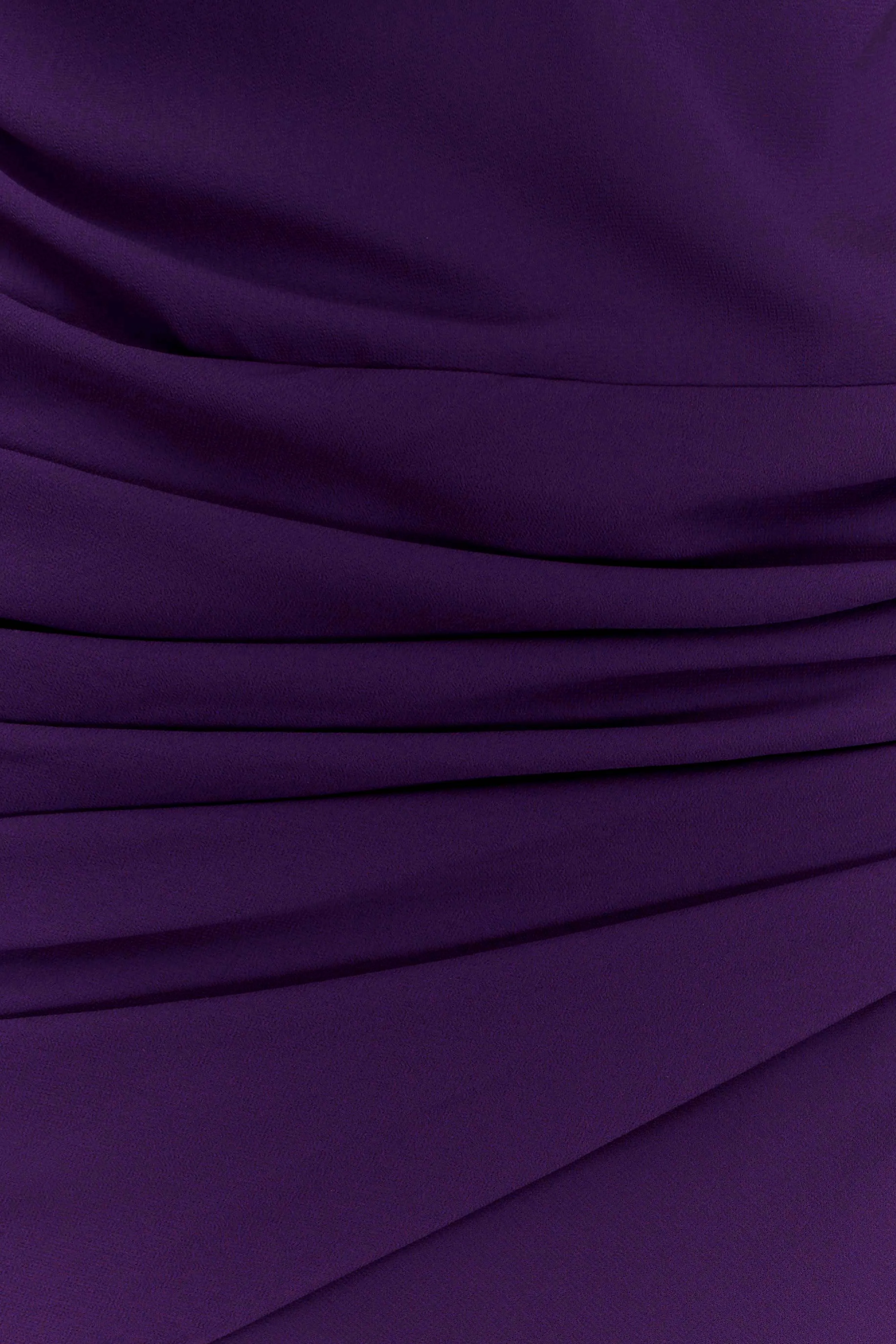 Giulia Chiffon Draped Maxi Dress - Purple Hook-And-Eye Motion Light