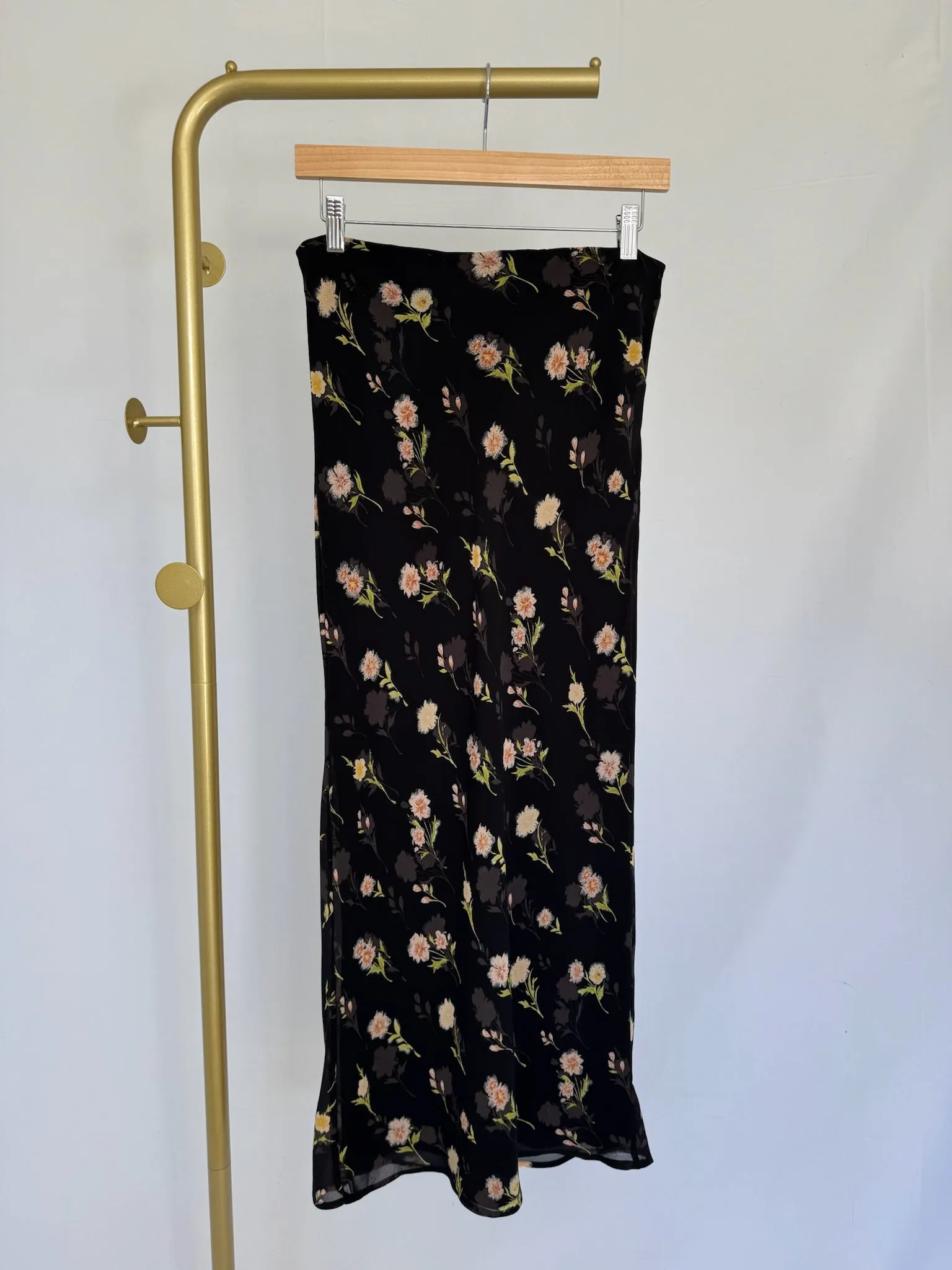 Ombre effect Pleated design TWILIGHT BLOSSOM Skirt