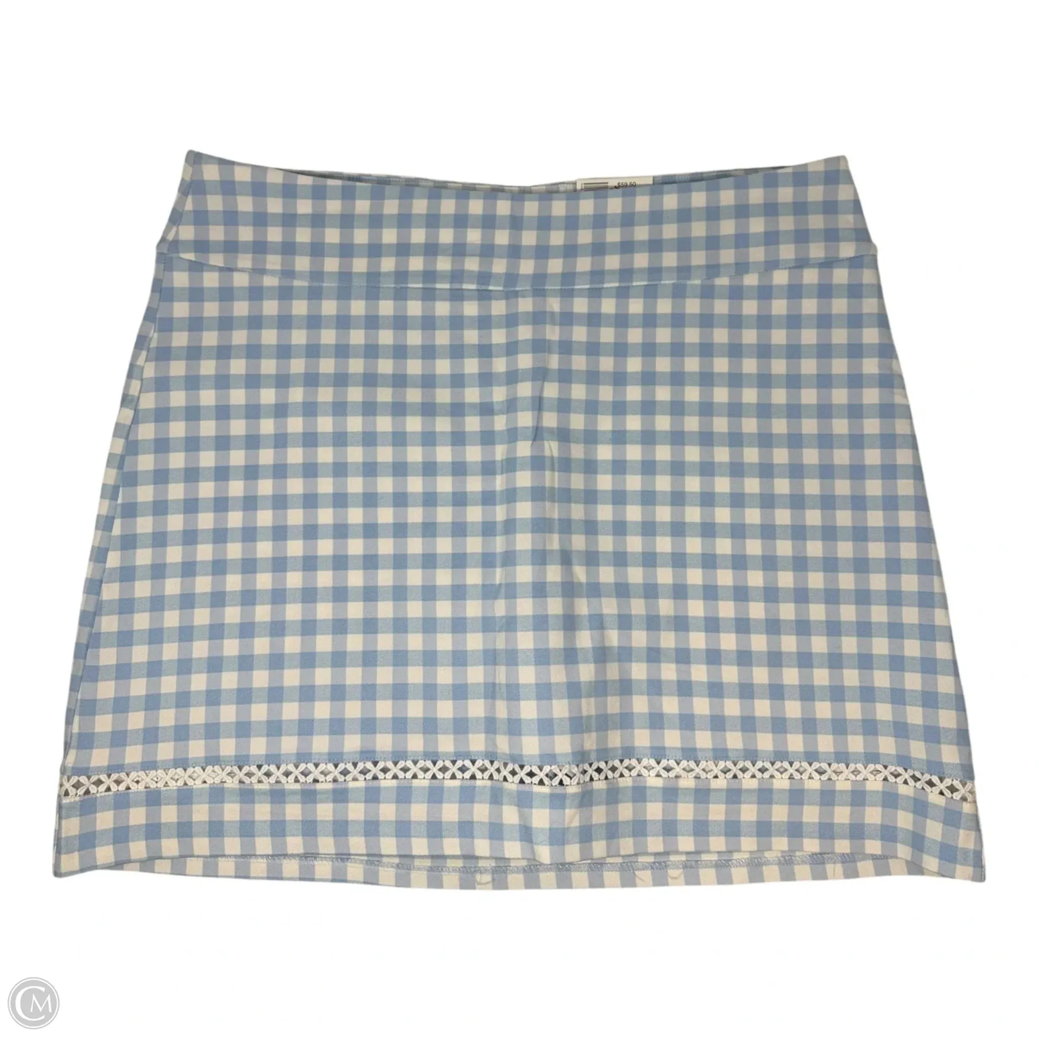 Maximalist look Skort By Crown And Ivy In Blue & White, Size: 14