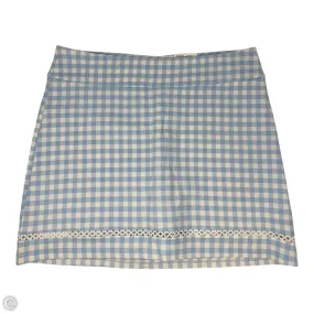 Maximalist look Skort By Crown And Ivy In Blue & White, Size: 14