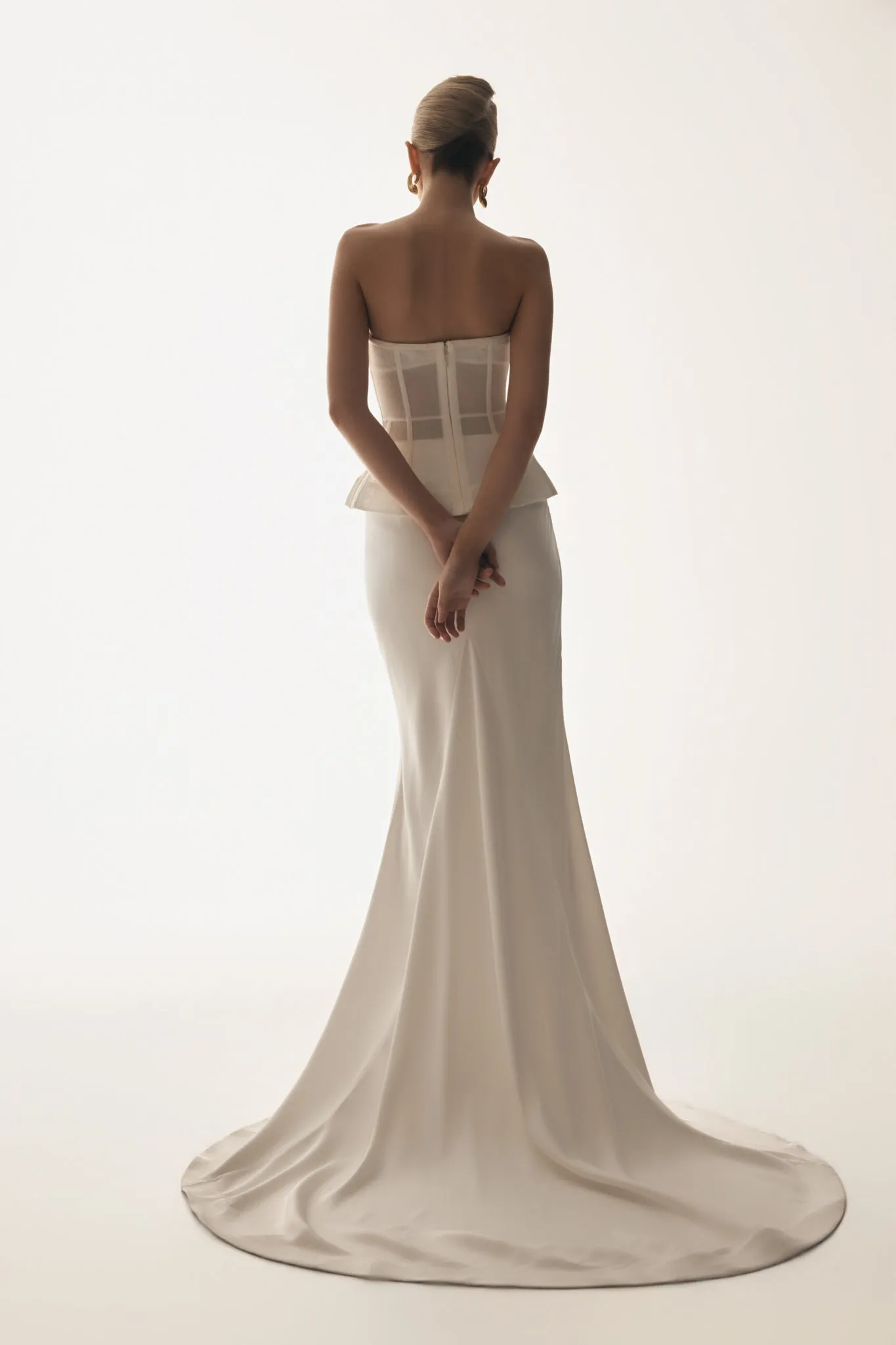 Zoe Structured Corset - White StretchFit Design