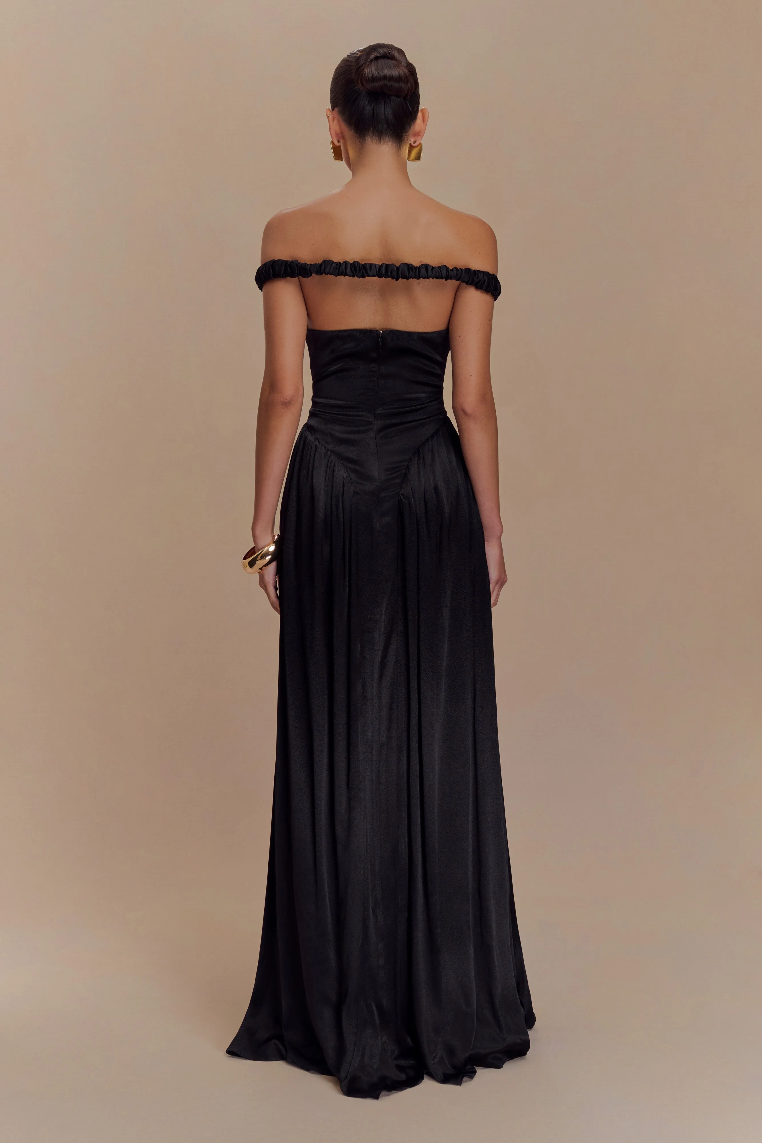 Essential Style Coco Dropped Waist Maxi Dress - Black