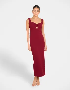 Varga Twist Front Maxi Dress Clean Base Metallic-Shine