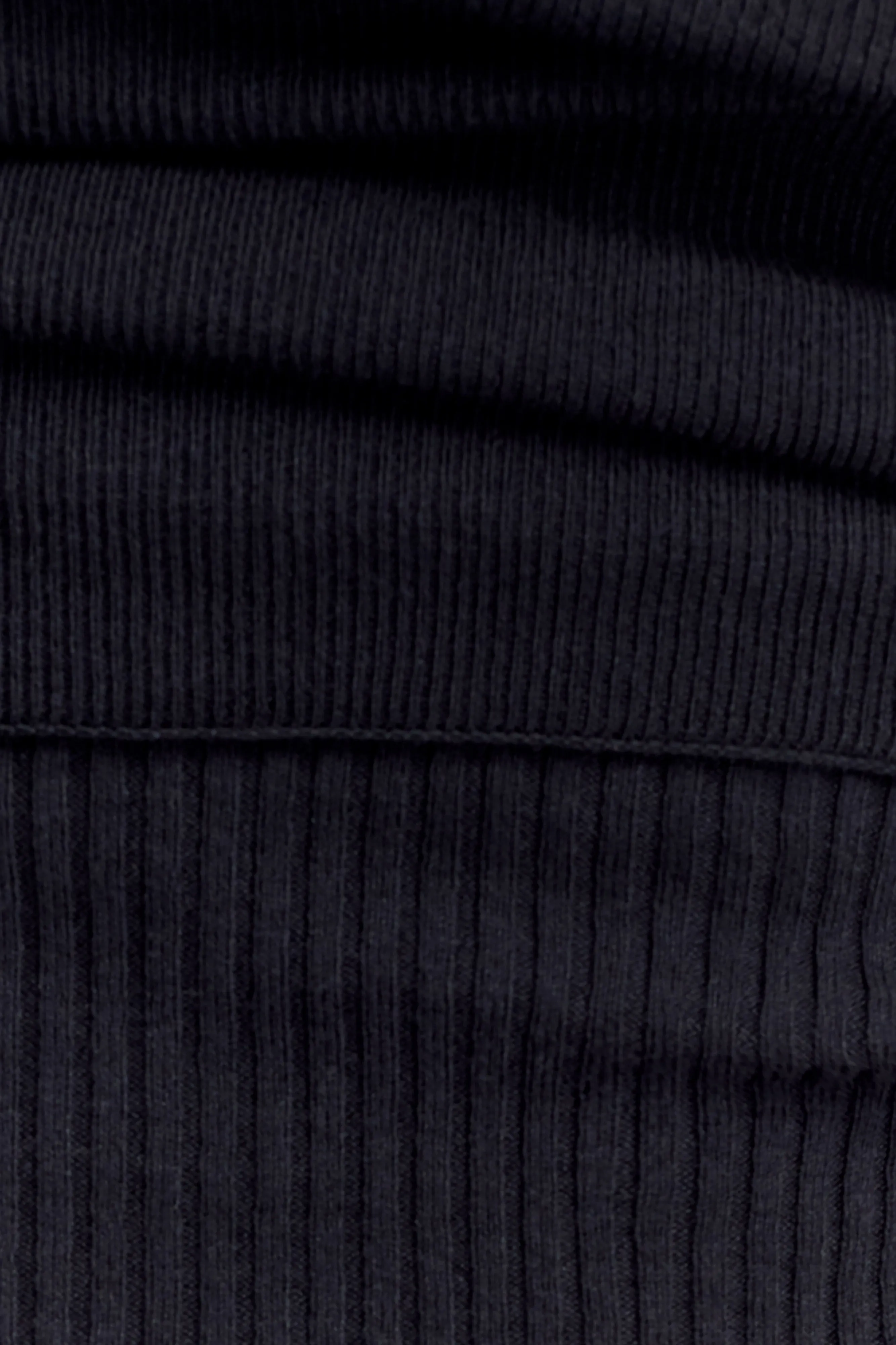 Comfy Style Sun Protection Fabric Sierra Asymmetrical Cashmere Blend Knit Top - Black