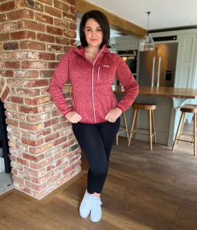 Forest Air Jewel tone Red Newhill Hooded Full Zip Fleece
