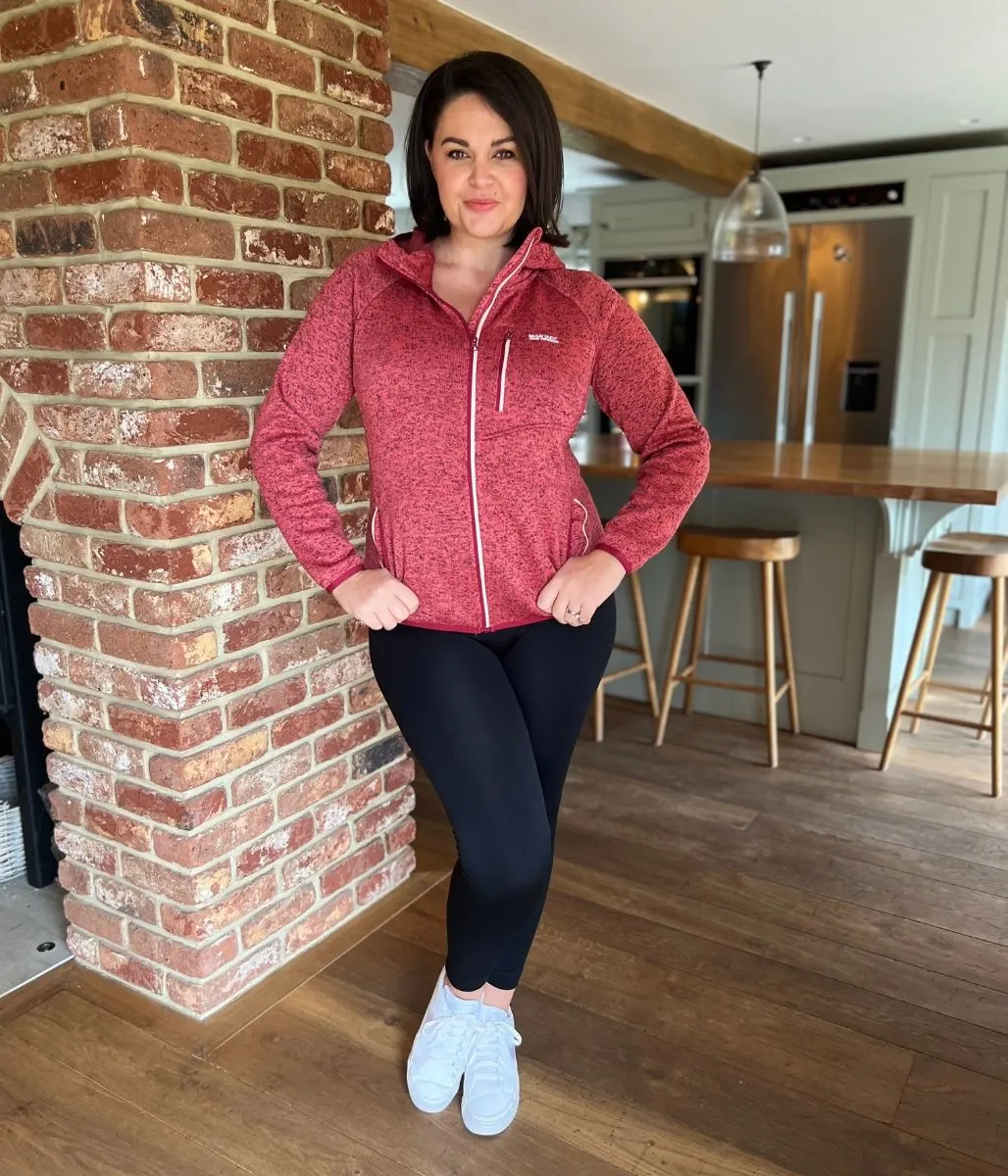 Forest Air Jewel tone Red Newhill Hooded Full Zip Fleece