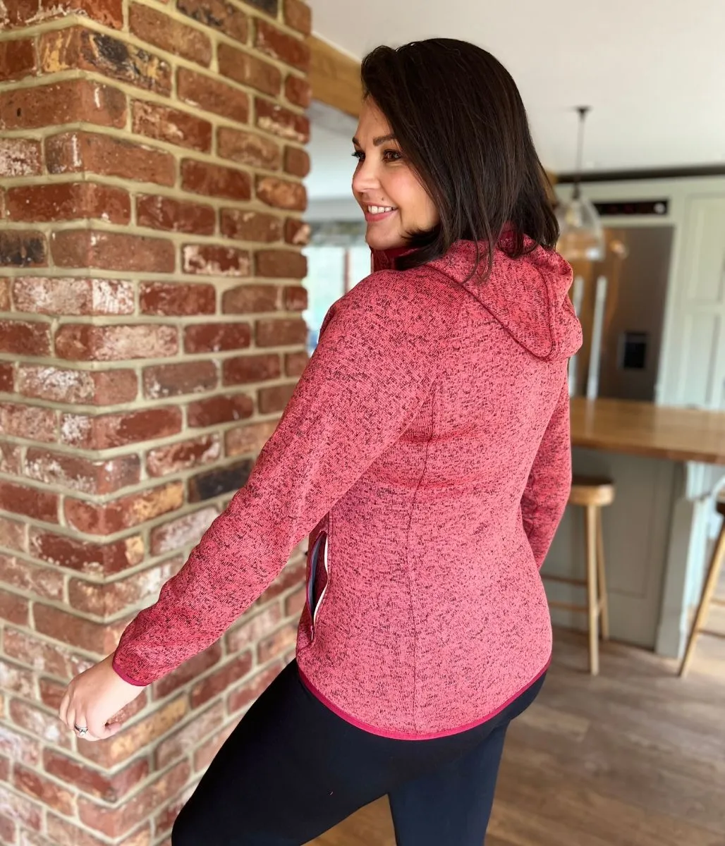 Everyday Fashion Red Newhill Hooded Full Zip Fleece