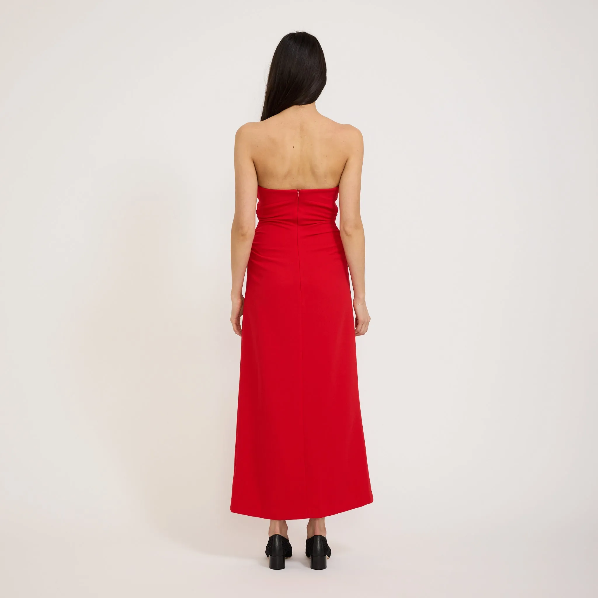 Zoe Bodice Dress Red breathable fabric dress Tall Girl