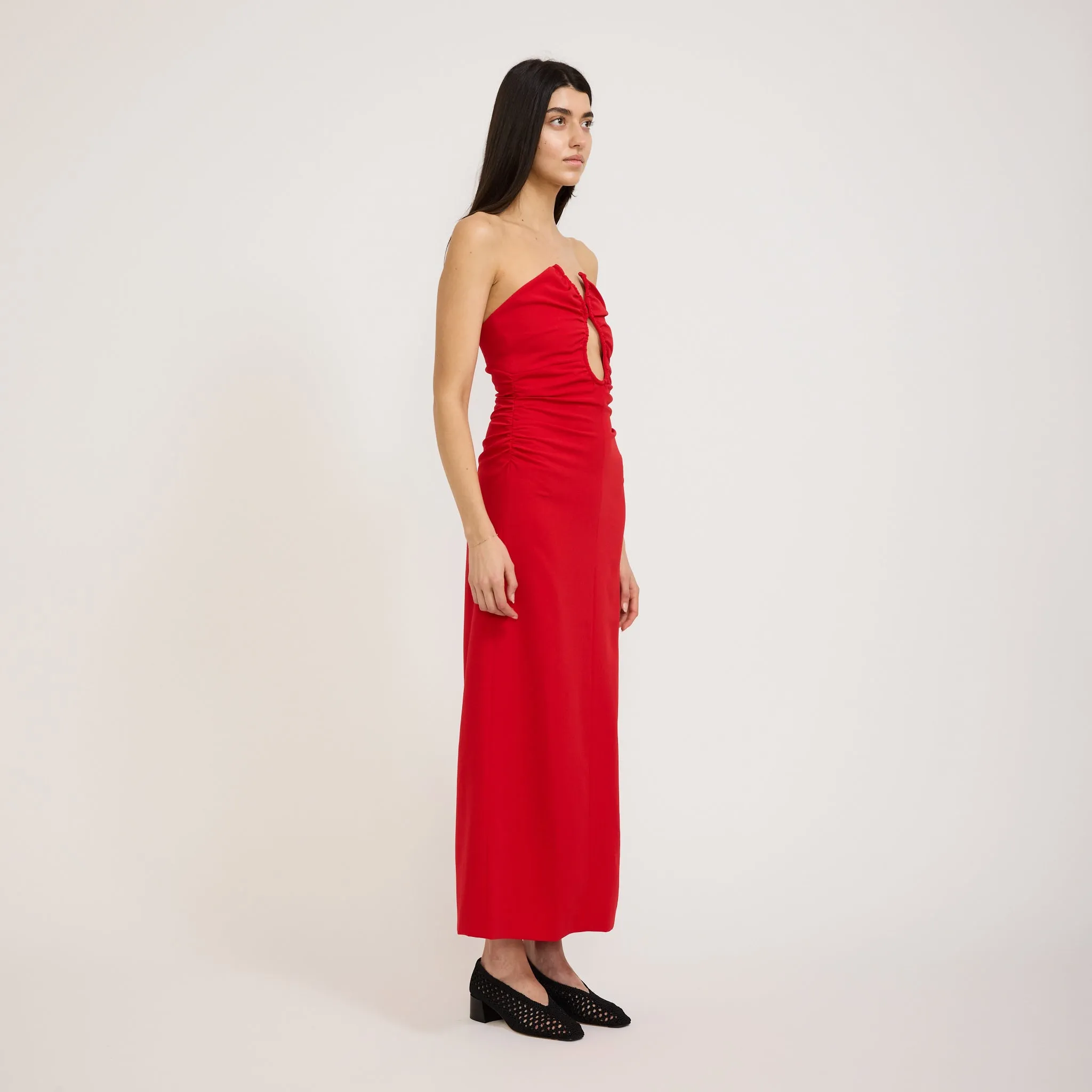Effortless Fit Zoe Bodice Dress Red