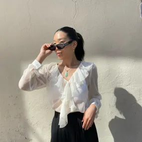 VIENNA Ruffle Shirt Evening Elegance