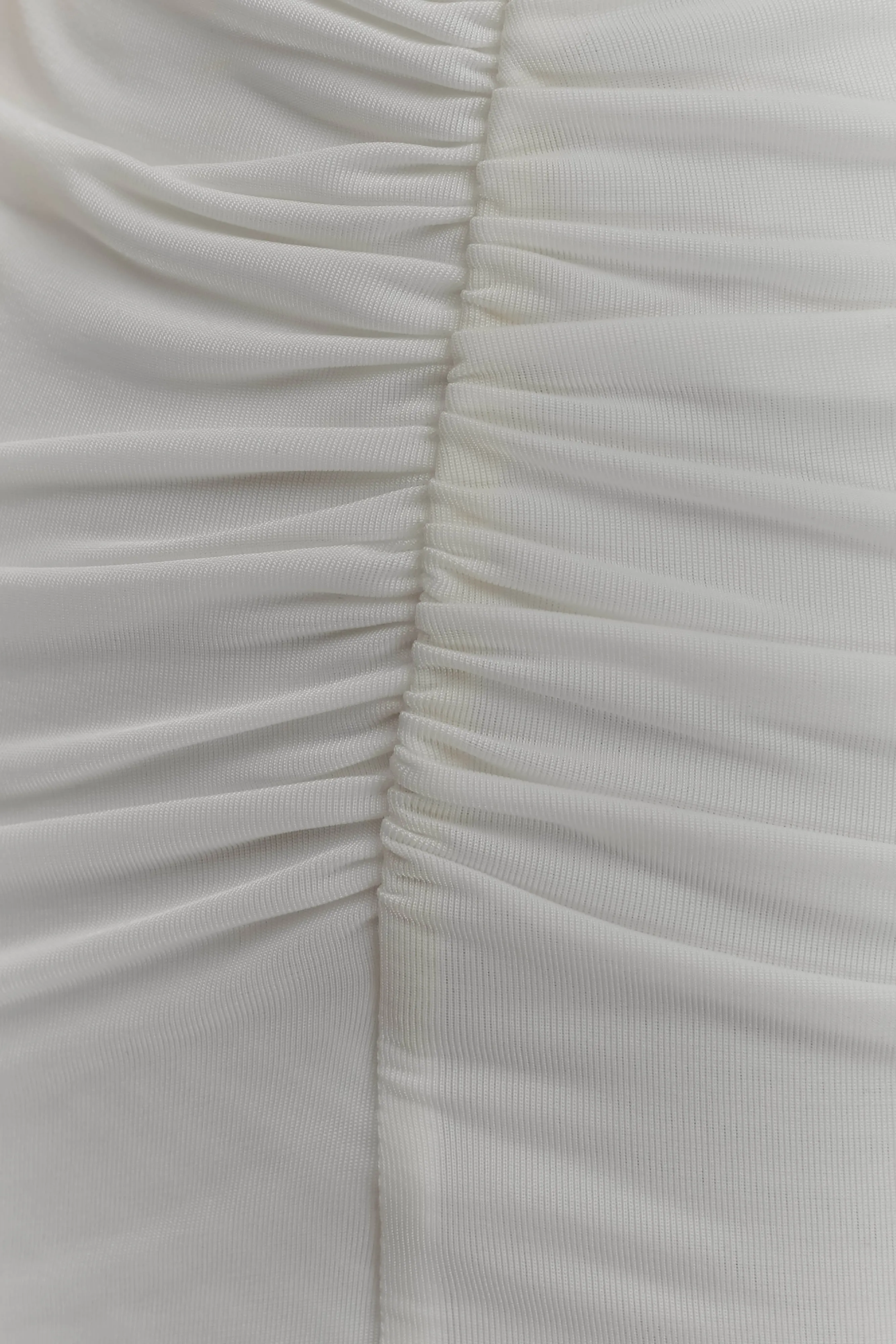 Vienna Slinky Cut Out Maxi Dress - White Sleek Appearance Simplistic Mood
