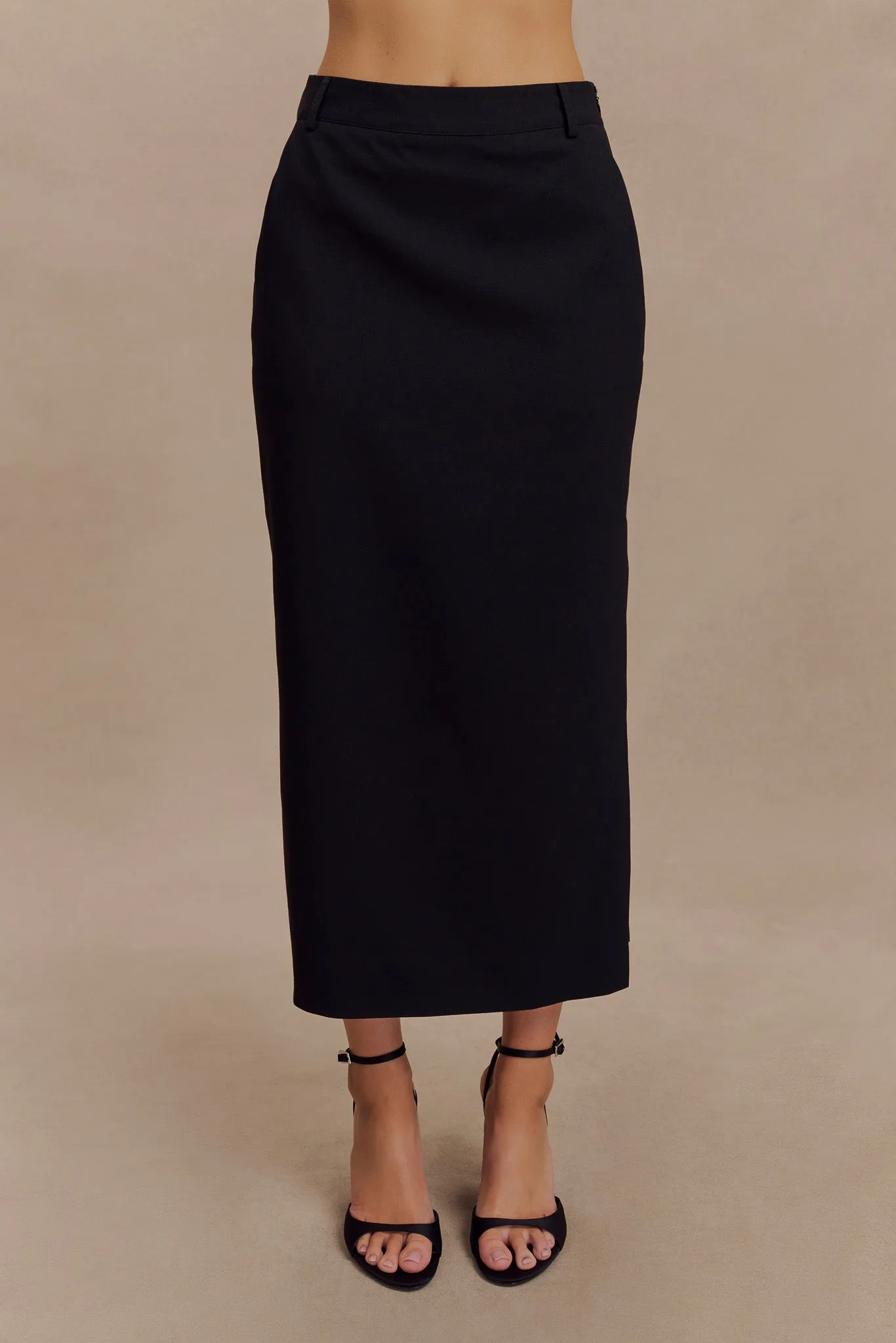 Easy Wear Ambrose Midi Skirt - Black