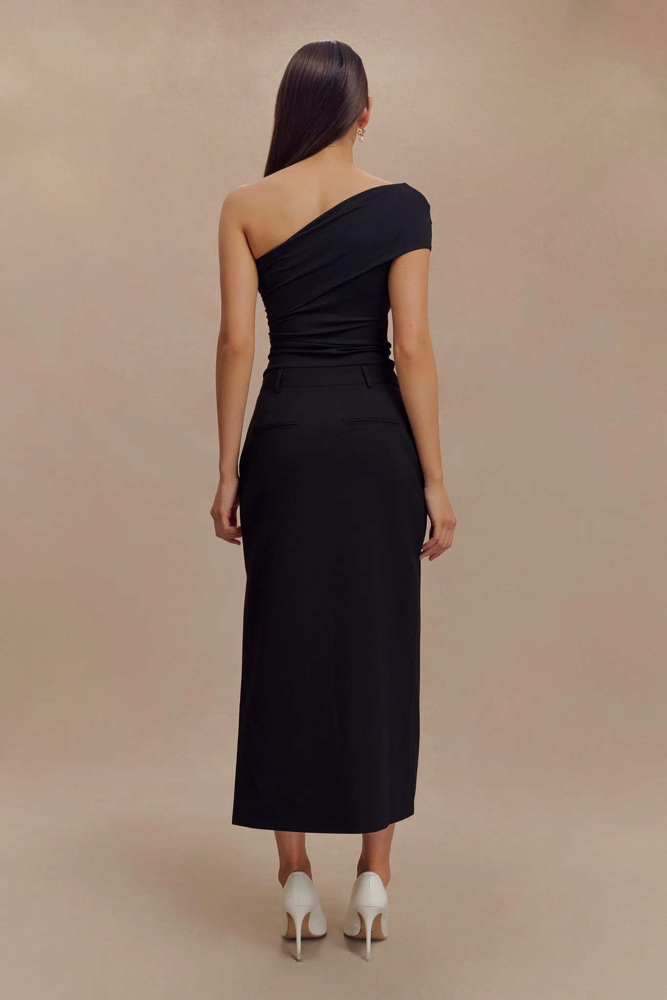 Ambrose Midi Skirt - Black NonIrritatingSeams