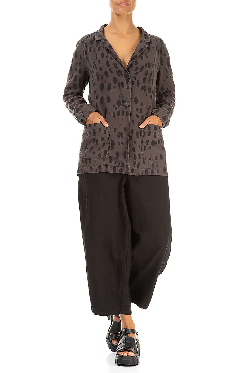 Anti Pill Surface Truffle Drops Linen Jacket