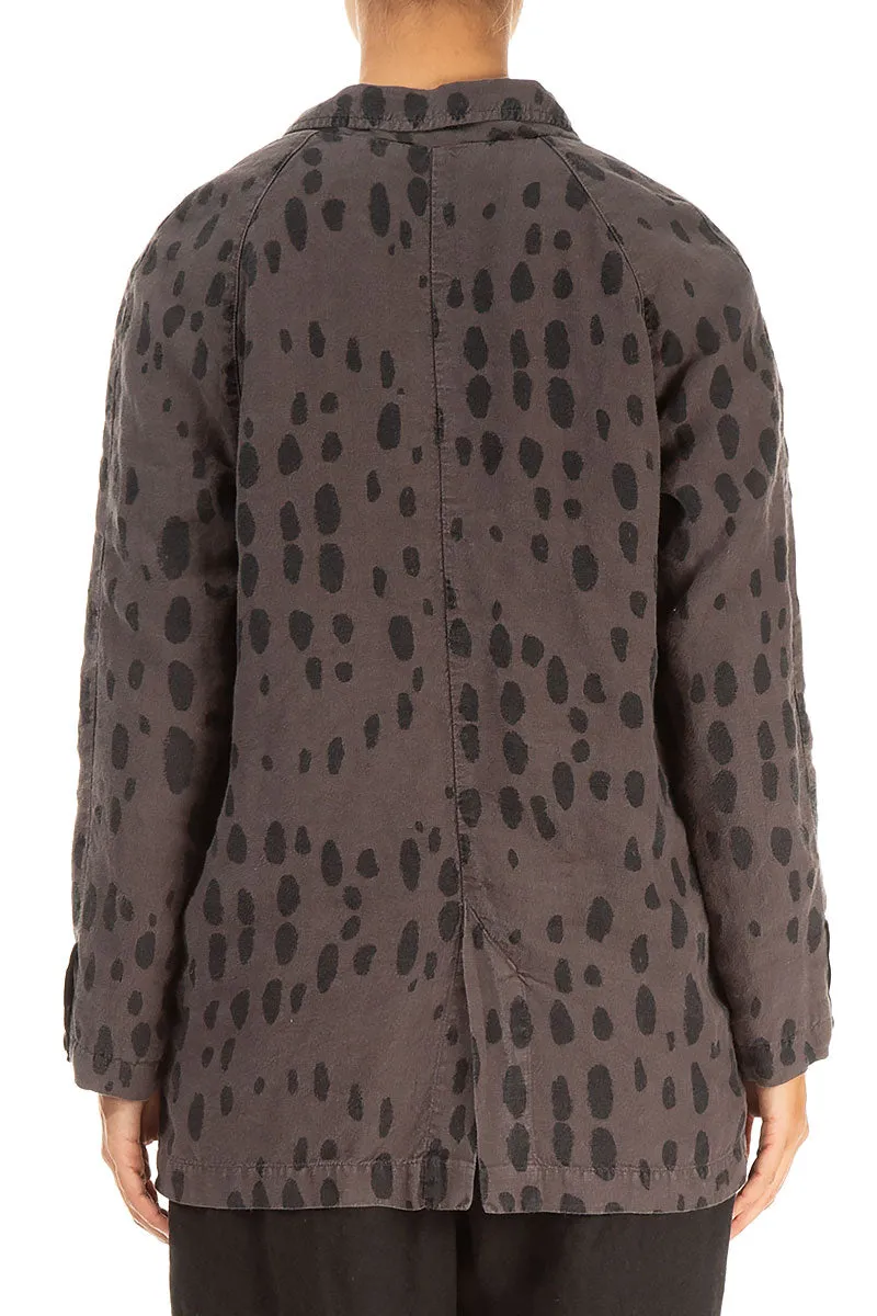 Tear Resistant Weave Truffle Drops Linen Jacket