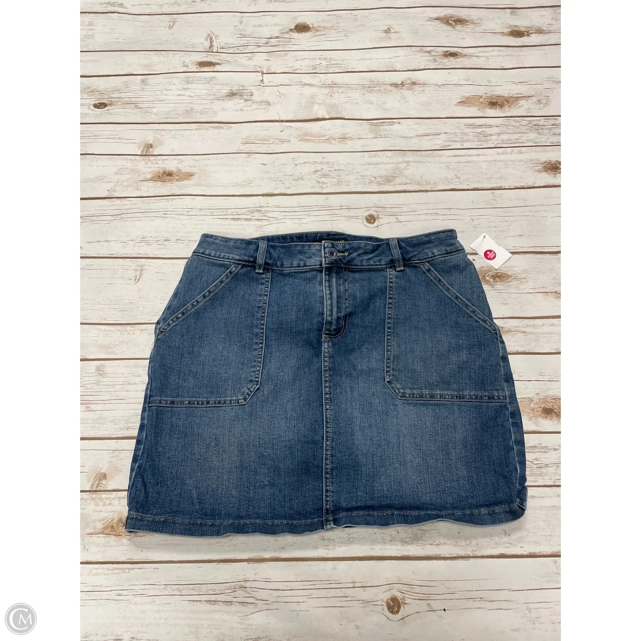 Skort By Lee In Blue Denim, Size: M High Street Chic