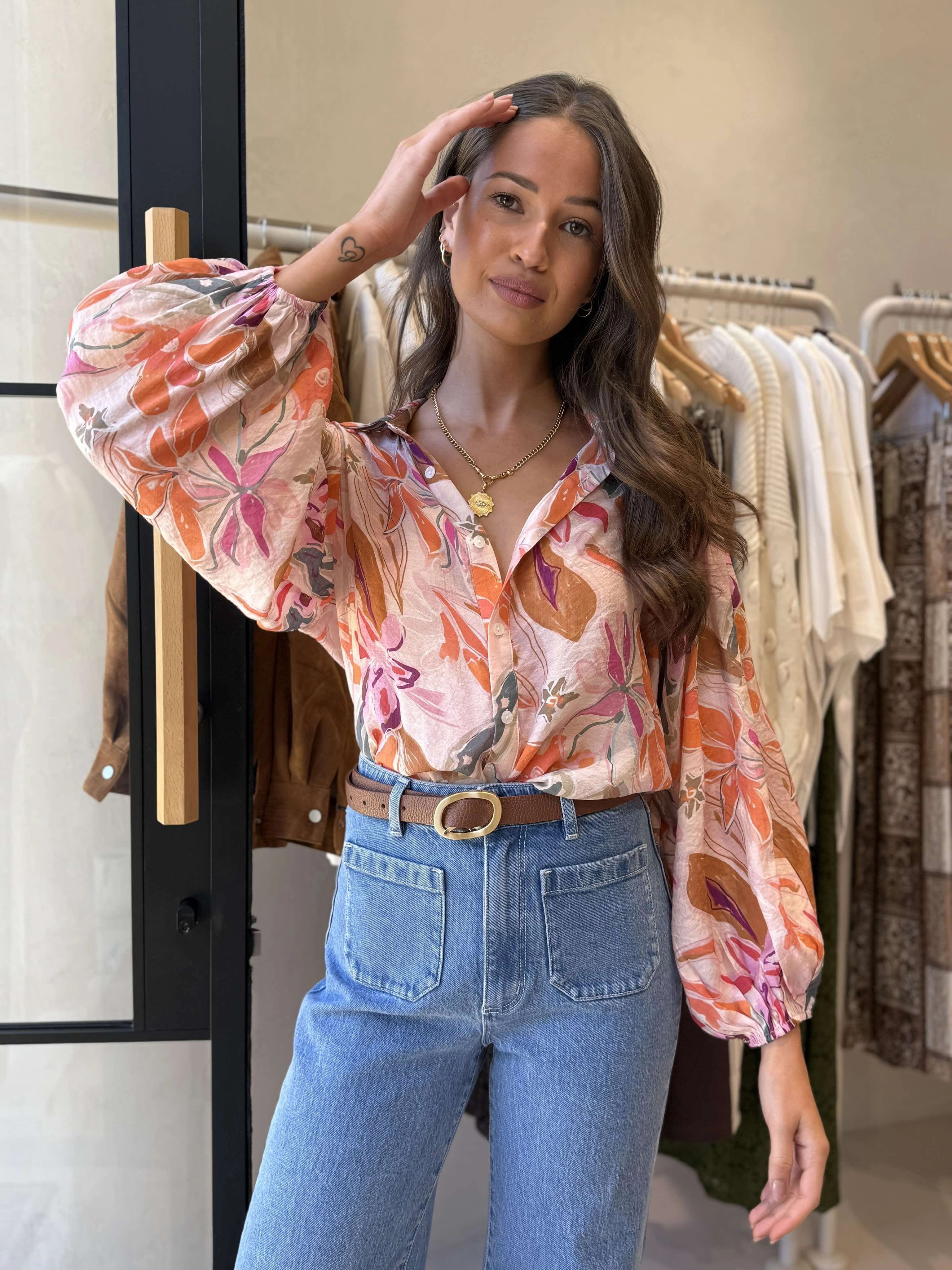 Reflective Trim Details MEGAN SHIRT