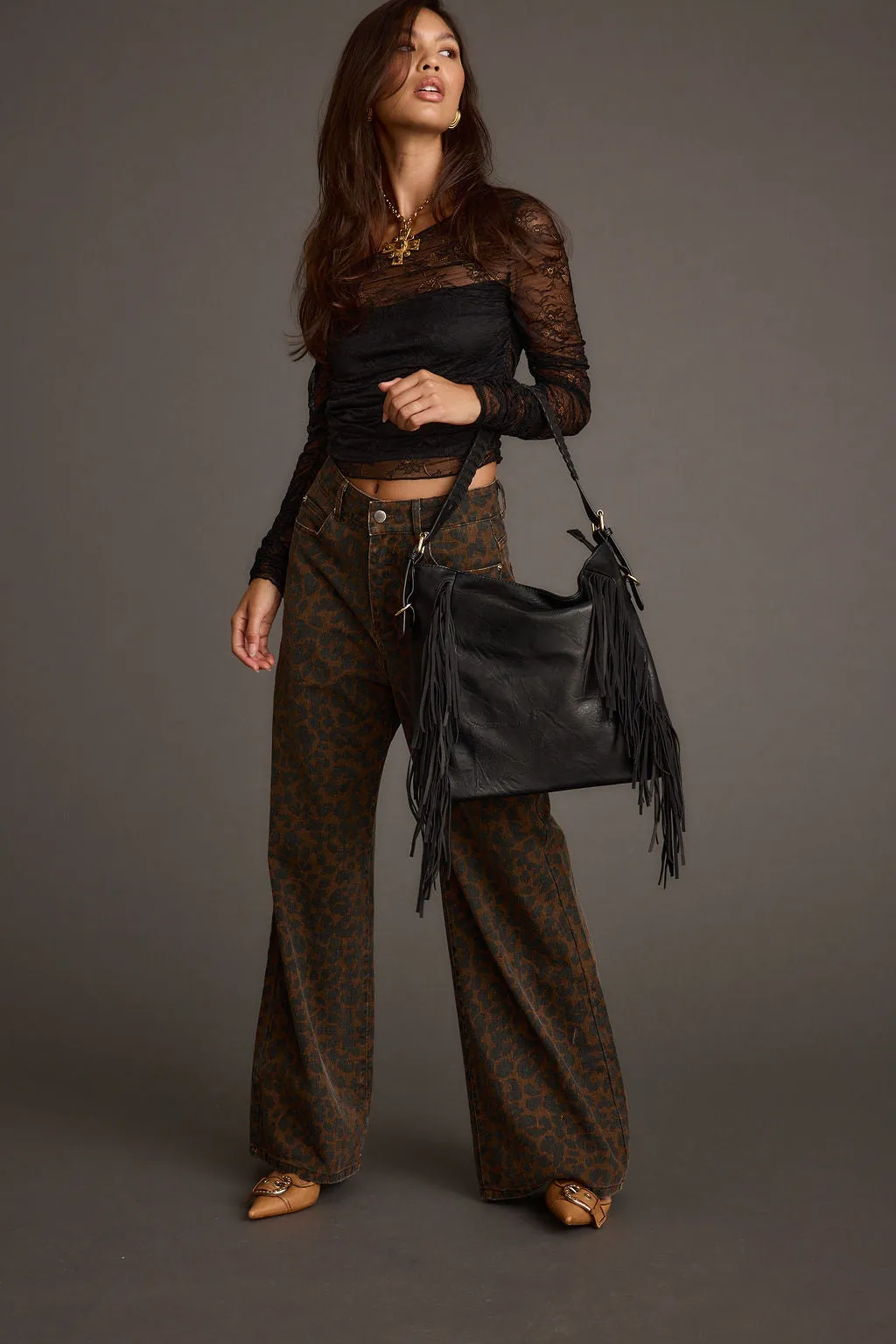 FlexibleNeckline Stretch Fit Top Ramona Black Lace Off The Shoulder Top