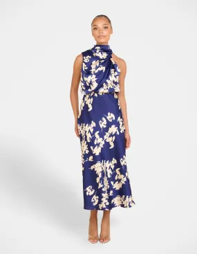 Wendy High Neck Midi Dress Stylish Fit NonChafeSeams