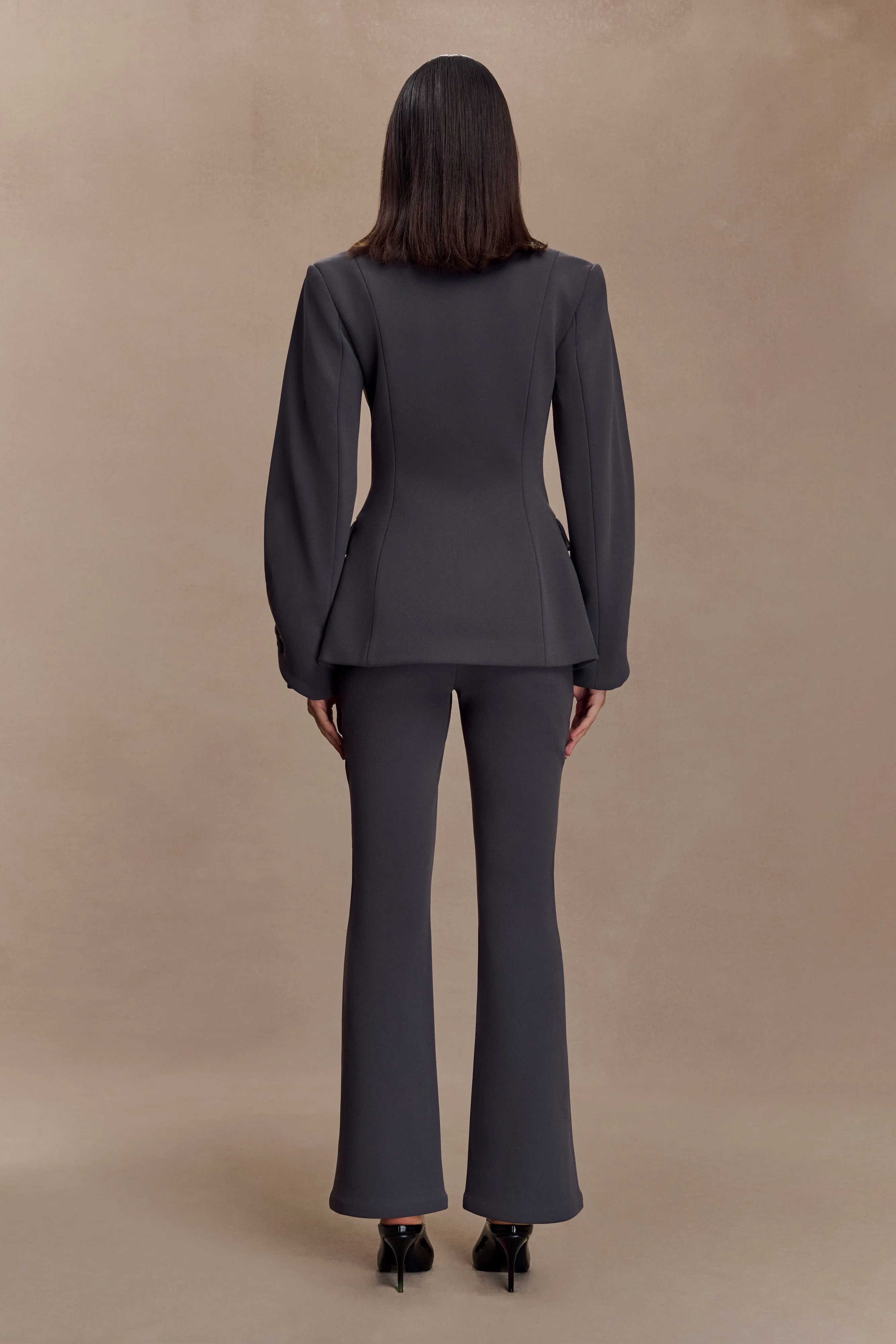 Thermo Regulating Wesley Structured Blazer - Charcoal Shadow